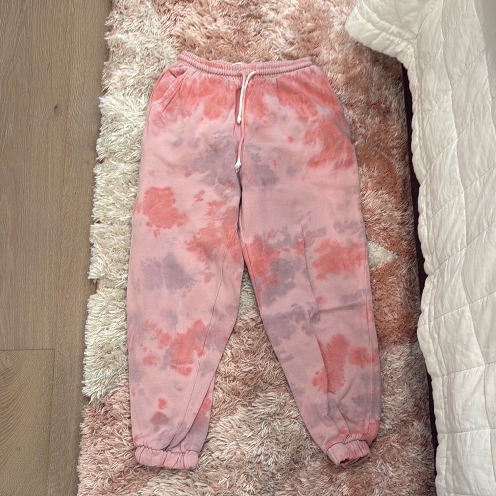 Pink Tie-Dye Joggers